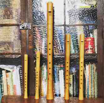 Recorder consort made by Adrian Brown
